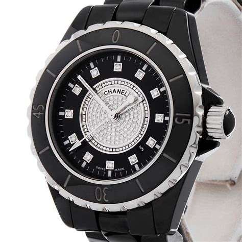 chanel j12 black ceramic 33mm h2122|Chanel j12 diamond.